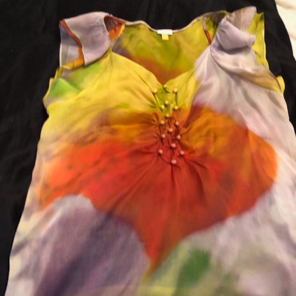 LEIFSDOTTIR  SIZE 6 100% SILK BLOUSE